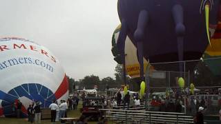 Purple People Eater and Sushi Balloons At Hot Air Balloon Classic [upl. by Vergos584]