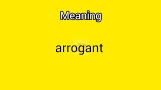 arrogant meaning in English amp Telugu  Googul Dictionary dictionary meanings telugu english [upl. by Zhang806]