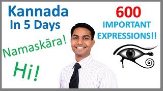 Learn Kannada in 5 days Conversation for Beginners [upl. by Enelia]