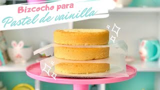 PASTEL de VAINILLA con ACEITE  BIZCOCHO de vainilla BÁSICO de REPOSTERÍA  NIVEL DELICIA [upl. by Ennaxxor]