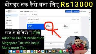 AdSense PIN VerificationSingapore Tax Info Problems Solved [upl. by Teague700]