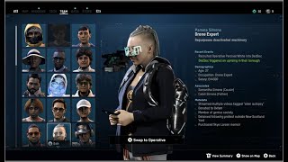 Watch Dogs Legion  All Operative Options amp Character Bios Drone Experts Lawyers amp more [upl. by Anilatac]