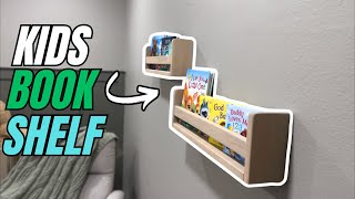 DIY Budget Kids Bookshelf  Nursery Makeover [upl. by Triny]