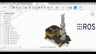 Extract URDF for 5 DOF Robotic Arm  Fusion 360 [upl. by Ehlke380]