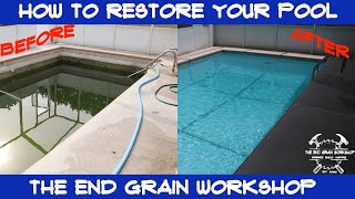 How to restore and paint a pool  The End Grain Workshop [upl. by Chaddie221]