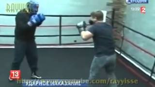 Tchetchenie Le president Ramzan Kadyrov qui boxe ses ministres [upl. by Noedig]