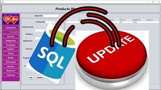 how to update data from sqlitedatabase in java netbeans java netbeans update mysql database [upl. by Annirac500]