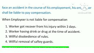 Workmen compensation act 1923 part 2 section 3 personal injuries by accident occupational disease [upl. by Damalas]