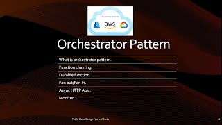 What is orchestrator patternFunction chainingDurable functionFan outFan InAsync HTTP Apis [upl. by Sakmar]