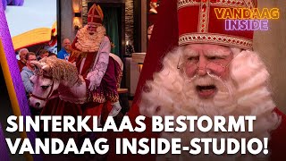 Sinterklaas zorgt met paard voor CHAOS in Vandaag Insidestudio  VANDAAG INSIDE [upl. by Olympias272]