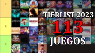 Los 113 JUEGOS que Terminé de 2023 de MEJOR a PEOR  Tier List de L0k0hgaming [upl. by Sandberg878]