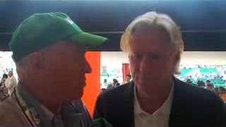 Ubaldo Scanagatta con Bjorn Borg a Montecarlo [upl. by Haisoj333]