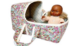 Tutorial Como Hacer Una Cuna para munecas DIY Doll Crib [upl. by Modesta]