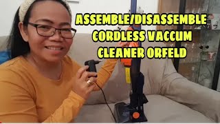 ORFELD ASSEMBLE DISASSEMBLE CORDLESS VACCUM CLEANER MODEL EV660PRODUCT REVIEWPINAY IN GERMANY [upl. by Nannah]