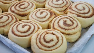 Easy Cinnamon Rolls With Fluffy Lemon Condensed Milk Frosting [upl. by Adest]