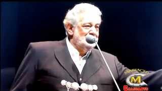 PLACIDO DOMINGO CON EL MARIACHI CALICANTO CONCIERTO MOVITAR ARENA 2014 [upl. by Mattie]