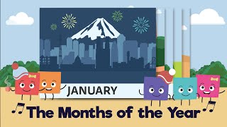 Months Name for Kids  12 Months of The Year Song [upl. by Hannasus]