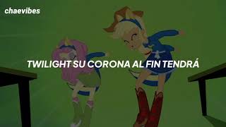 Canción de la cafetería  My little pony Equestria Girls letra [upl. by Pegg]