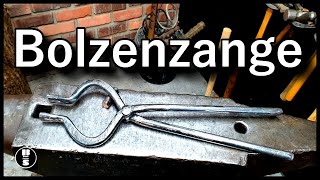 Zange schmieden RundBolzenzange schmieden  Bolt jaw tongs [upl. by Blasius]