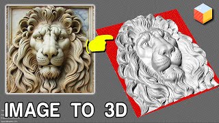 Create 3D Relief Sculpture from AI images for CNC ENGRAVING with one click [upl. by Connett]