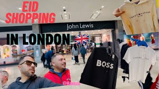 Eid Shopping in London  John Lewis  Tommy Hilfiger  LEVIS  BOSS Clothes Prices In LondonPart 1 [upl. by Dirgis]