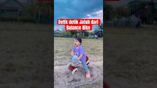 Detik Detik Azhira Jatuh dari Balance Bike shorts balancebike mainananak [upl. by Avehsile574]