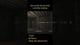 Now Reading “Thief” Skyrim sleepy lore books [upl. by Asela417]