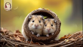 CUTE HAMSTERS 4K  RELAX JAZZ  Sweetness From The World Of Hamster  CutiePieces [upl. by Maher]