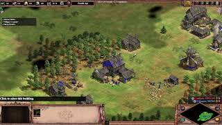 nomad 1v1 Bulgarians Teutones AOE2 [upl. by Aidyl]