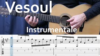 Jacques Brel Vesoul  PlayAlong Tab  Fingerstyle [upl. by Esiahc]