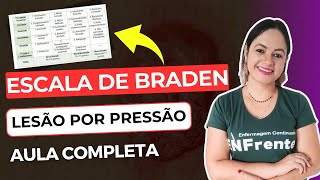 ESCALA DE BRADEN LESÃO POR PRESSÃO Aprenda a utilizar com facilidade CAIU NO CONCURSO [upl. by Zelda]