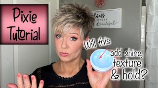 Pixie Styling Tutorial  Using A NEW Hair Wax [upl. by Mariejeanne]