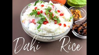 hotel style curd rice recipe with tips amp tricks  dahi chawal  mosaranna  ಮೊಸ್ರನ್ನ  thayir sadam [upl. by Erelia]