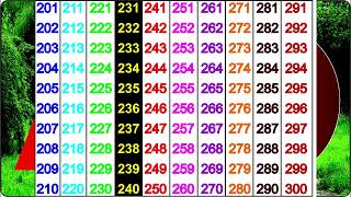 201 to 300 Numbers in colors [upl. by Aym]