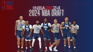 Updated 2024 Draft Class for NBA 2k24 [upl. by Yluj]