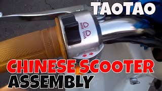 How to assemble a Taotao Scooter CY50B [upl. by Luise]