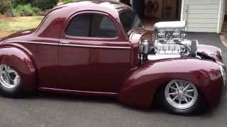 Blown Willys Coupe idling [upl. by Elysha823]