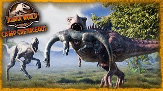 CAMP CRETACEOUS BATTLE ROYALE  Jurassic World Evolution 2 [upl. by Yhprum575]