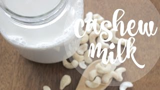 How To Creamy Vanilla Cashew Milk [upl. by Hukill]