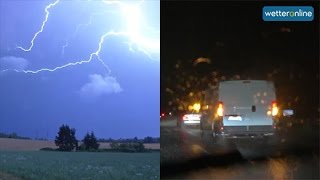 wetteronlinede Unwetter  Platzregen und Hagel 25072015 [upl. by Duval551]