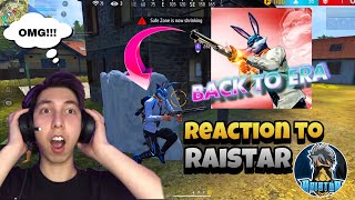 Reaction to Raistar 🍷🗿  Back to Era  How good is his gameplay 🤔 Mehdix Free Fire [upl. by Habas]