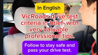 VicRoads Drive Test criteria in brief with VERY VALUABLE professional tips [upl. by Penhall]