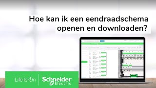 Hoe kan ik een eendraadschema openen en downloaden  Schneider Electric [upl. by Onaicilef]