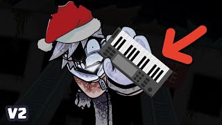 Piano cover christmas version VS Mount Silver Monochrome  Friday Night Funkin [upl. by Eniwtna]