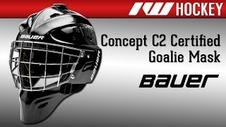 Bauer Concept C2 Certified Hockey Goalie Mask Review [upl. by Alil]