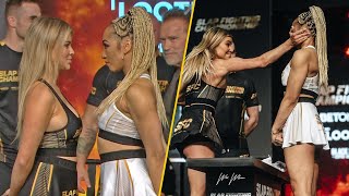 REALITY TV STARS FIGHT Julia vs Adriana  Slap Fighting Championship [upl. by Atiner]