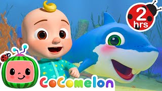 🦈 BABY SHARK KARAOKE 🦈 2 HOURS OF COCOMELON KARAOKE  Sing Along With Me  Moonbug Kids Songs [upl. by Brandie]