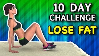 10 Day Challenge  10 Minute Workout To Lose Fat Fast [upl. by Ijies]