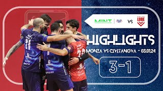 HIGHLIGHTS  Mint Vero Volley Monza  Cucine Lube Civitanova  Quarti Del Monte Coppa Italia [upl. by Bobine]