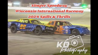 Slinger Speedway amp WIR Figure 8 2024 Spills amp Thrills [upl. by Lola739]